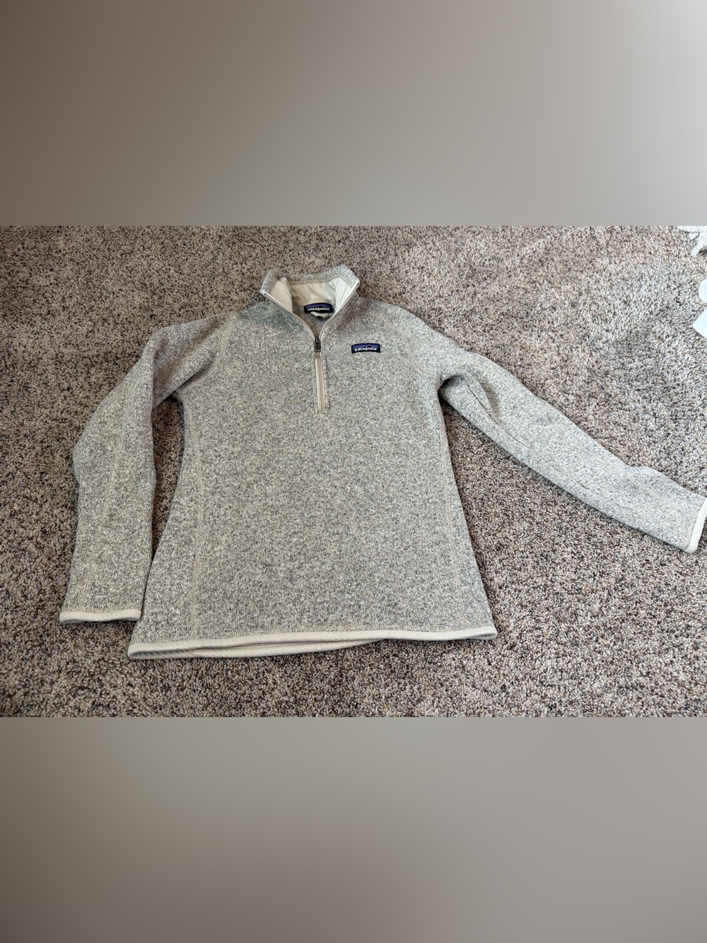 Patagonia Women's Gray Better Sweater 1/4 Zip Fleece Pullover — Size XS